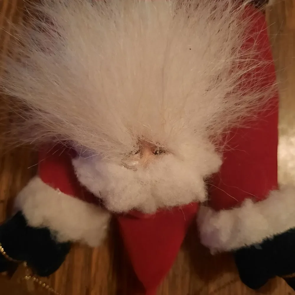 Upside-down Santa with Stars Ornament